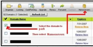 how to park domain names, domain name ppc parking
