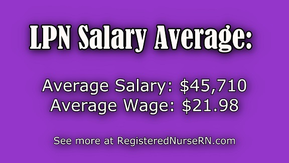 LPN salary, LVN salary, licensed practical nurse salary