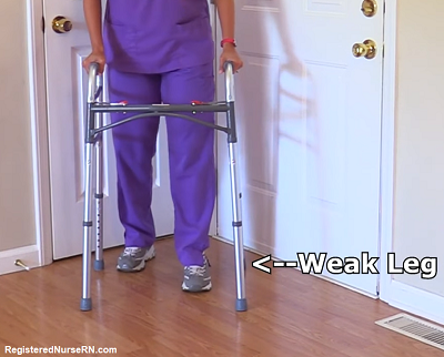 how to use a walker, nursing, nclex, hesi, ati, assisitive devices