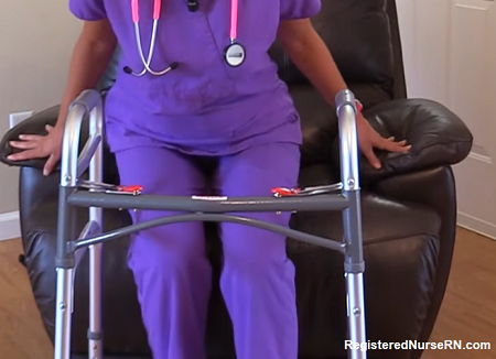 how to use a walker, nursing, nclex, hesi, ati, assisitive devices
