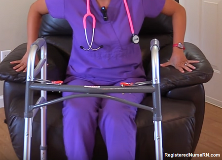 how to use a walker, nursing, nclex, hesi, ati, assisitive devices