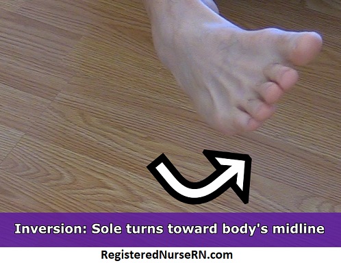 inversion, inversion of foot, ankle inversion, inversion sprain