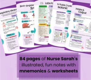 fluid electrolytes notes study, mnemonics, study sheets, nurse sarah, nursing