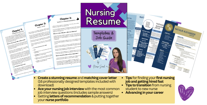 nursing resume templates, nurse sarah, nurse resume, interview tips